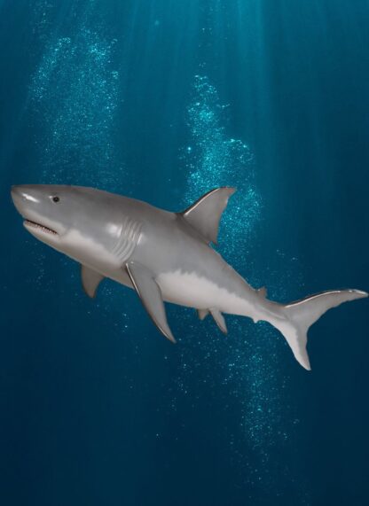Hanging Great White Shark Statue