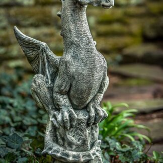 Abraxas the Cast Stone Medieval Winged Dragon