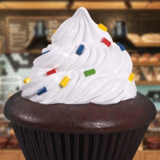 Jumbo Chocolate Cupcake with Frosting Statue
