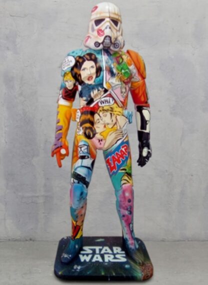 Pop Art Star Galaxy Clone Trooper Life Size Statue