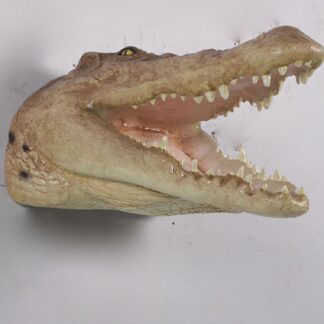 Crocodile Head Wall Mount Statue