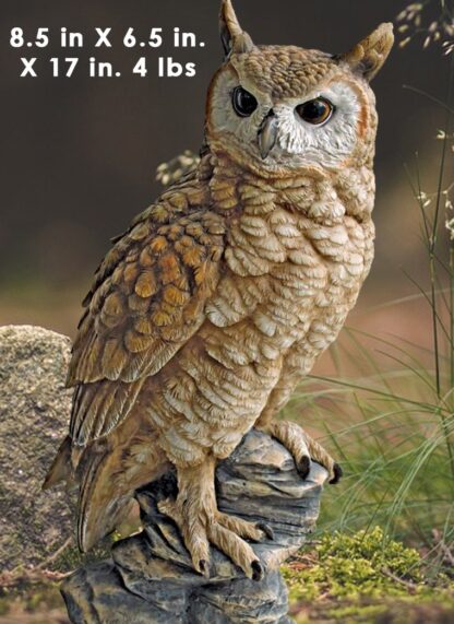 Perching Owl Statue