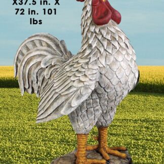 Roadside Rooster Statue