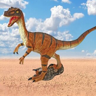 Roaming Velociraptor Statue
