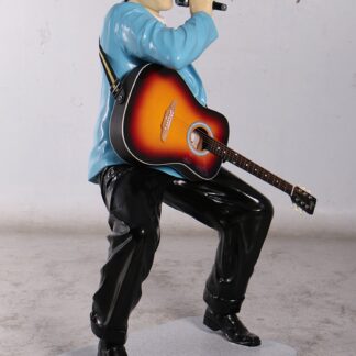 Elvis with Guitar and Mic Statue 6ft
