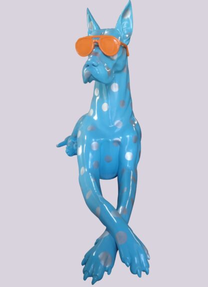 Pop Art Great Dane in Shades Statue