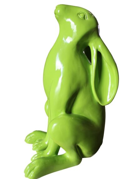 Green Pop Art Life Size Rabbit Statue