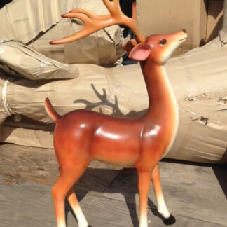 Standing Reindeer Statue