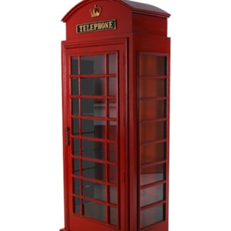 Red London Phone Booth Replica