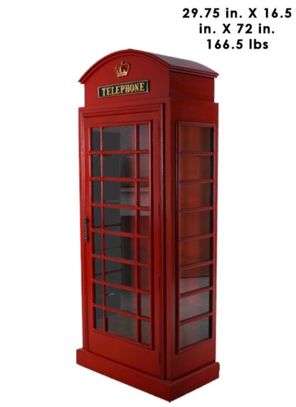 Red London Phone Booth Replica
