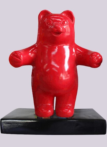 Mini Red Gummy Bear Wall Statue