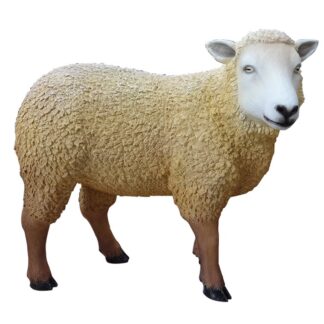 Life Size Woolly Sheep Statue