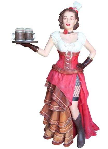 Old Western Country Saloon Woman Life Size Restaurant Decor
