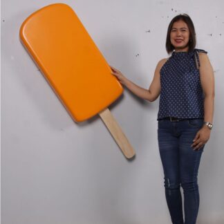 Giant Wall Hanging Orange Ice Cream Popsicle Statue