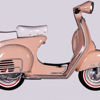 Pink Motor Scooter Wall Mounted Statue