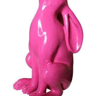 Pink Pop Art Life Size Rabbit Statue