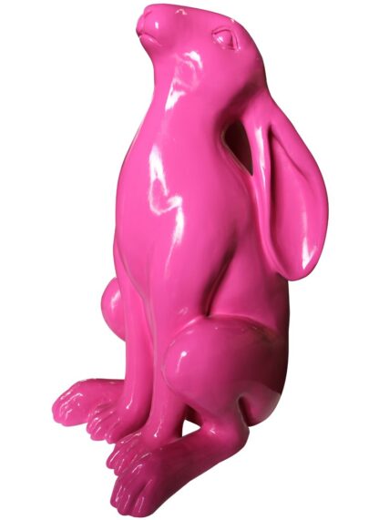 Pink Pop Art Life Size Rabbit Statue