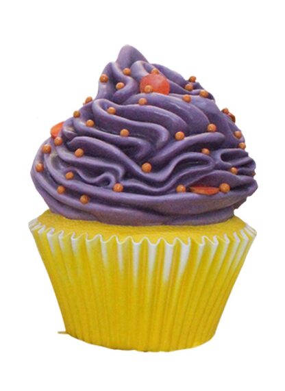 Giant Purple Icing Cupcake