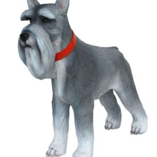 Miniature Schnauzer Dog Statue