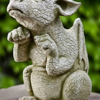 Scraps the Cast Stone Medieval Winged Dragon