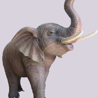 Trunk Up Elephant Statue