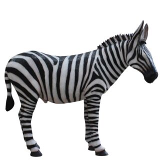 Life Size Fiberglass Safari Party Prop Zebra