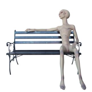 Alien Sitting Statue