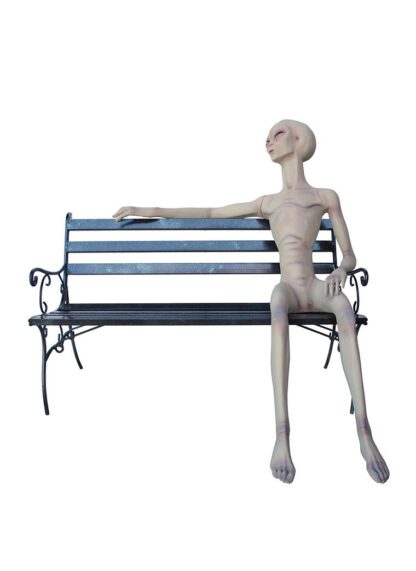 Alien Sitting Statue
