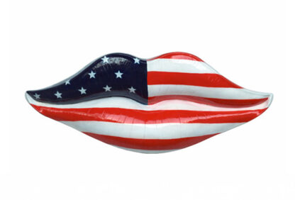 American Flag Lips Wall Decor