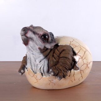 Baby Triceratops Hatching Statue