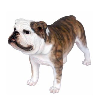 Brindle Bulldog Statue
