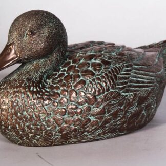 Female Mallard Duck Statue in Bronze Finish