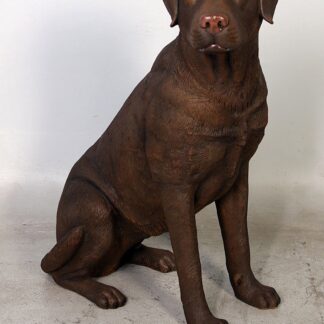 Sitting Labrador (Brown) Statue