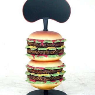 Hamburger Stand with Menu Sign