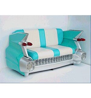 Cadillac Sofa Couch Turquoise