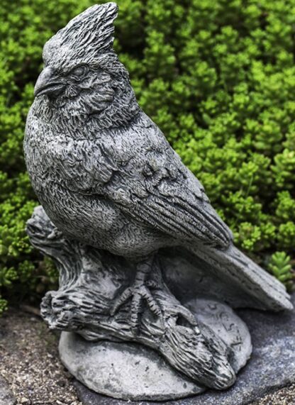 Northern Red Cardinal Outdoor Cast Stone Garden Statue