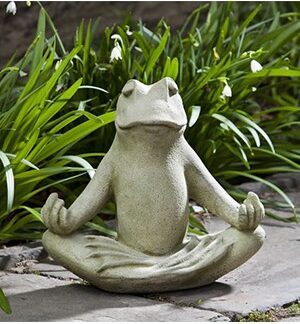 Cast Stone Large Zen Frog