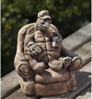 Cast Stone Baseball Turtle