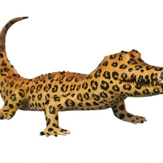 Cheetah Print Alligator Statue