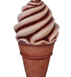 Wafer Cone Soft Serve Chocolate Twist Ice Cream Cone