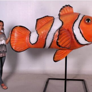 Giant Clownfish On Metal Stand