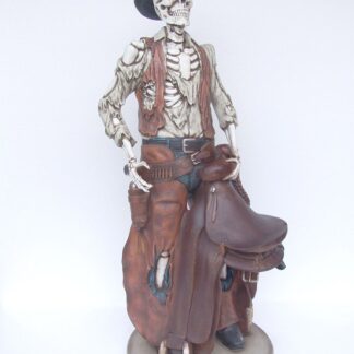 Skeleton Cowboy Statue