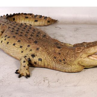 Crocodile 12ft. Statue - Mouth Open