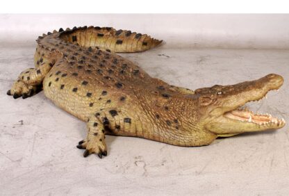 Crocodile 12ft. Statue - Mouth Open