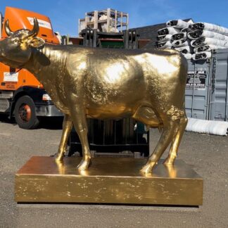 Custom Golden Cow Statue