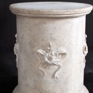 Cylindrical Base with Flowers