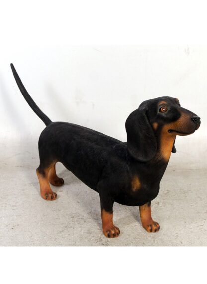 Black Dachshund Statue