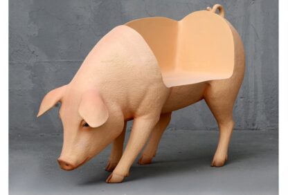 Fat Pink Pig Bench