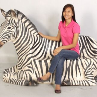 Zebra Bench Safari Theme Animal Prop