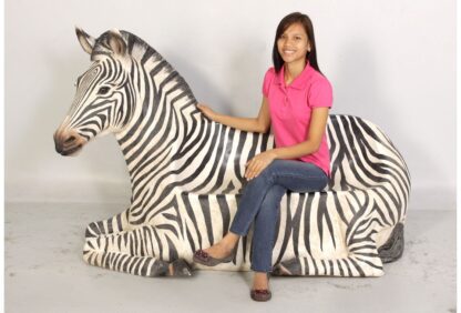 Zebra Bench Safari Theme Animal Prop